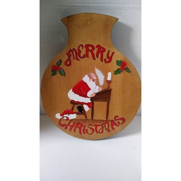 Vintage Hanging Painted Christmas Bread Cutting Board - Picture 7 of 9